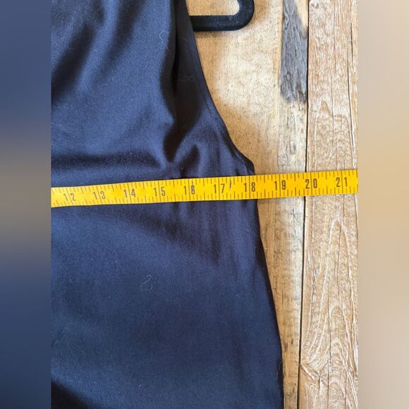 Velvet by Graham & Spencer Black Mock Neck Midi Dress, Anthropologie 100% Cotton - Picture 10 of 12